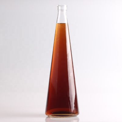 Custom Design Conical 750ml Beverage Glass Bottle 75cl Juice Glass Bottles For Sale 