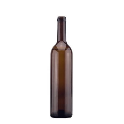 700ml 750ml 70cl 75cl Top Grade Brown Amber Color Classic Flat Glass Bottles For Liquor Wine Vodka Whiskey With Wooden Cork 