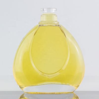 Custom Design Guala Top Transparent Clear 500ml Whisky Glass Bottle Thick Bottom 