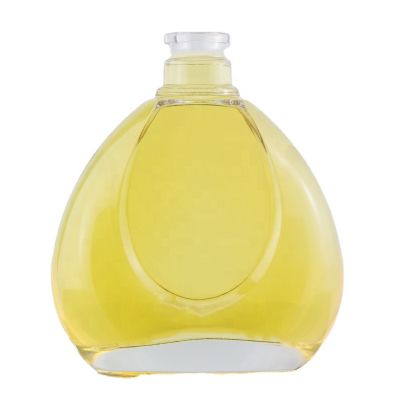Customized Engraving Bottle 500 Ml With Super Flint Glass Brandy Bottle With Top Grade Cork 