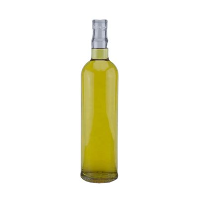 classical 750ml cylinder round transparent screen printing rum whiskey vodka super flint glass bottle with screw cap lid 
