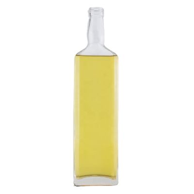 Popular Exclusive Price Square Frost Glass Bottle 750 Ml Gin Screw Lid Bottle 