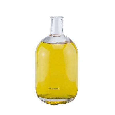 Top supplier high quality round shape xo brandy bottles with cork top 750ml