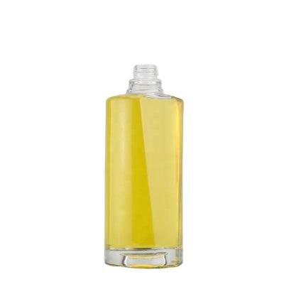 High Repurchase Rate Cylinder Short Neck Glass Bottle 750 Ml Decoration Whiskey Screw Cap Bottle 