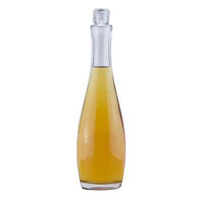 Well sealed high flint transparent cone shape 750ml 75cl spirits vodka glass bottle with screw cap