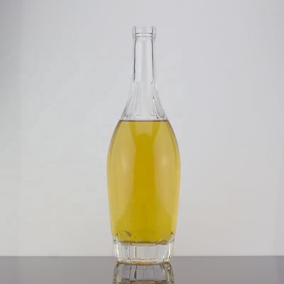 Hot Sale Thick Engraving Bottom Long Neck Glass Bottle 70 Cl Liquor Screen Printing Bottle