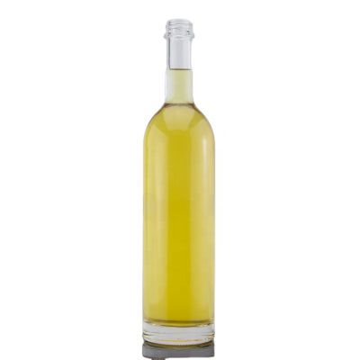 Wholesale Glass Bottle Manufacturer Tall And Thin Liquor Spirits Glass Bottle For Vodka Whiskey Gin Rum With Screw Top 750ml