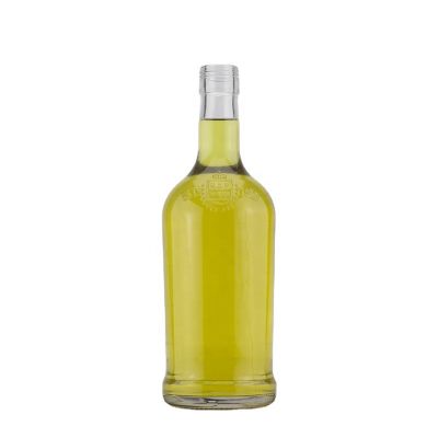 Luxury Rum Tequila Liquor Glass bottle High Flint Customized Logo And Design Screw Top With 750ml 700ml 