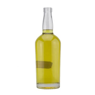 Customized Design And Color Unique Shape Tequila Rum Gin Glass Bottle With Top Stopper For 750ml 700ml 