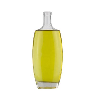 Thick Bottom High Flint 750ml 75cl Cork Top Liquor Spirits Glass Bottle For Vodka Whiskey Customized Color 