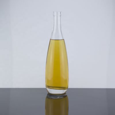 Thick Bottom Drop Shape Glass Bottle 500 Ml With Super Flint Material Wine Bottle With Decoration 