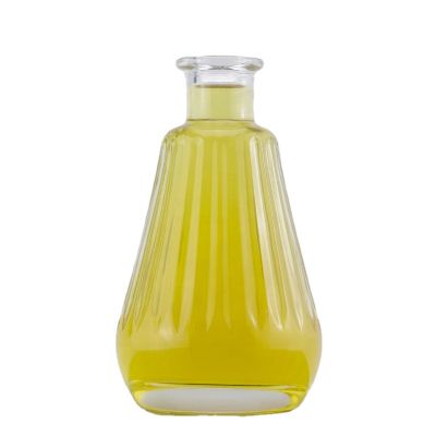 New Design Engraving Super Flint Glass 500 Ml Tequila Cork Bottle Without The Neck 