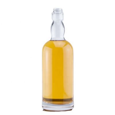 Manufacturer Classic Design High Capacity Cylinder Shape 750ml Vodka Whiskey Rum Tequila Glass Bottle With Aluminum Caps