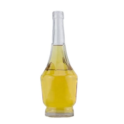 Long Neck Special Bottom Super Flint Glass Bottle 500 Ml Spirit And Liquor Bottle With Decoration 