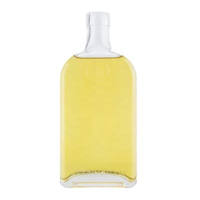 China Supplier Delicate Custom Embossed Vodka Whiskey Brandy Super Flint Glass Bottle For Liquor Spirits With Cork Top 750ml
