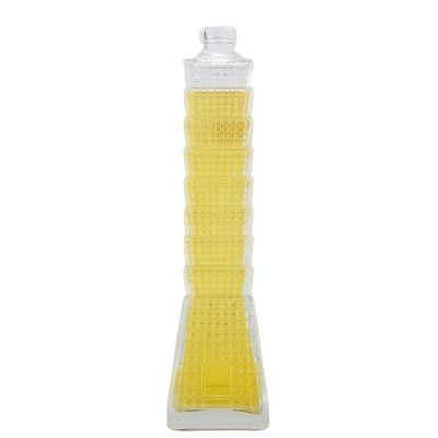 750ml 700ml New Design Professional High White Embossed Logo Liquor Glass Bottles For Vodka Whiskey Brandy With Screw Top