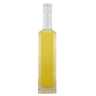 500 Ml Square Shape Super Flint Glass Bottle Tequila Bottle With Screw Cap 