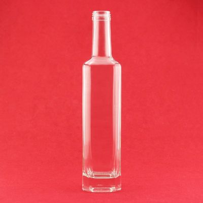750ml Liquor Glass Bottles Clear Custom Liquor Glass Bottle 500ML Gin With Screw Cap 