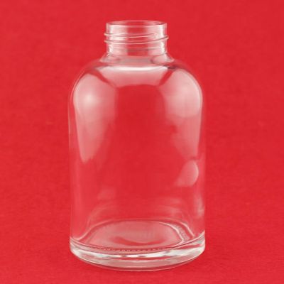 Hot Sale Boston Round Shape Glass Bottle Colored Glass Bottles Sale Liquor Glass Bottle With Screw Cap 