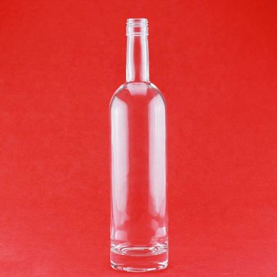 Vodka Bottle Round Empty Glass Vodka Bottle Round 