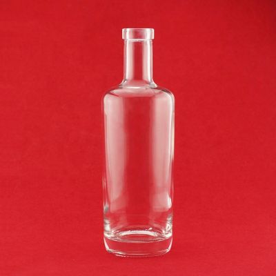 Round Custom 750ML Whisky Bottle Cylinder Premium Malt Whisky Bottle 750Ml 