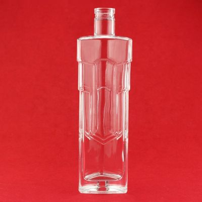 750ML Unique Shaped Glass Triangle Wine Bottles Triangle Shape Vodka Bottle
