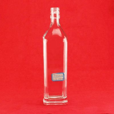 Transparent Glass Square Bottle Square Glass Bottle 