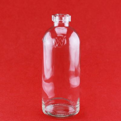 High End Fancy Cylindrical Shape Fine Liquors Vodka Bottle Super Flint 750ML Glass Drinking Bottle 