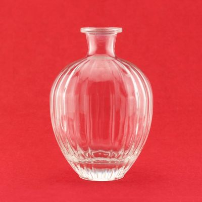 Gass Embossed Round Bottles 700ml Cylinder Glass Bottles 