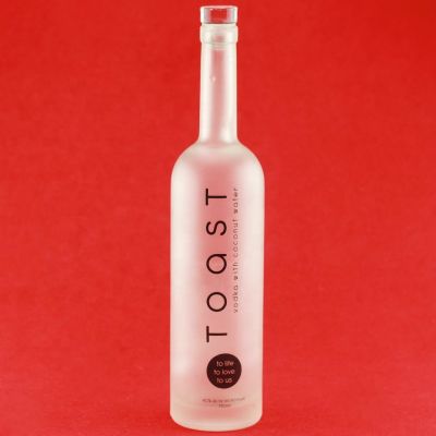 High Round frosted Glass Vodka Bottle 750ml Vodka Bottle Sizes Prices 