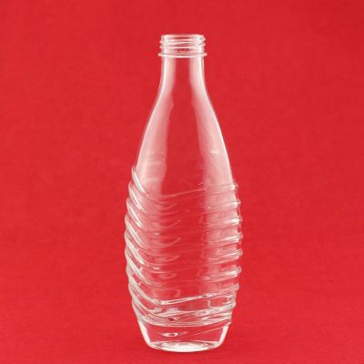 Embossed Vodka Bottle Glass Emboss 700ml Bottle 