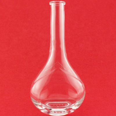 500ml Glass Vodka Bottle Long Neck Brandy Glass Bottle 