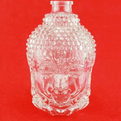 Fashion Design Custom Made unique shaped wine spirit bottles Glass Bottle Wholesalers 
