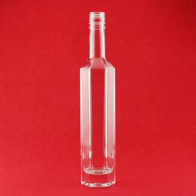 Hot Sell Unique Shape Gin Wine Glass Bottle 750ml With Screw Cap