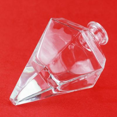 Conical Shape Whisky Bottle Fancy Glass Liquor Bottle 