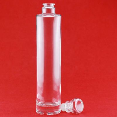 Fancy Cylindrical Shape Fine Liquors Brandy Bottle Small Fine Brandy Bottle 