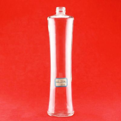 Top Quality Super Clear Glass Wine Bottles Short Neck Glass Bottle For Spirit Whiskey Screw Cap 