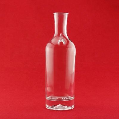 New Arrival Clear Cylindrical Glass Bottle Flint Mexico Tequila Bottle Custom Unique Logo Glass Bottle 