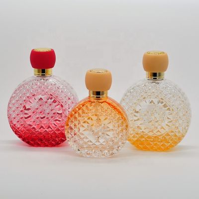 Red sexy fancy empty perfume glass bottle 50ml 