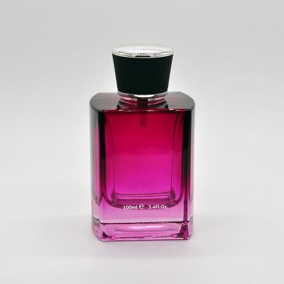 Luxury Black Men Personalized 100ml Glass Perfume Crimp Bottle