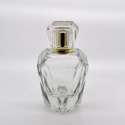 100ml simple and elegant high quality transparent vintage perfume bottle