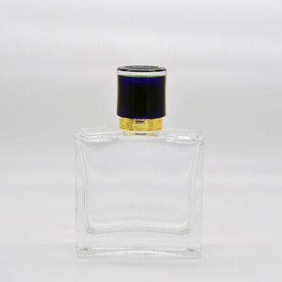 100ml Luxurious Square Perfume Glass Bottle Manufacturers 