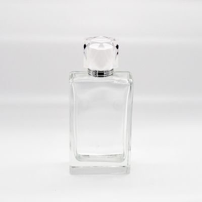 125ml custom large capacity glass perfume bottle crystal square perfume glass bottle 