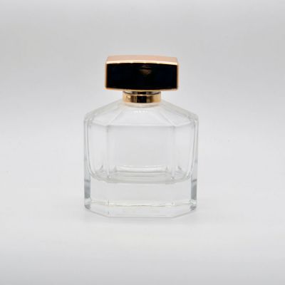 100ml empty high quality OEM customized design transparent glass perfume bottle with spray 