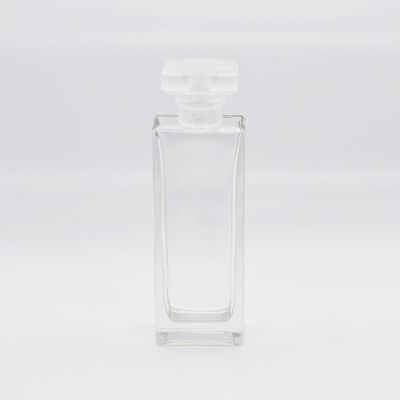 China custom made refillable clear cylinder empty glass perfume bottle 
