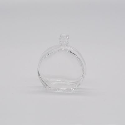 Fancy design bulk customized Transparent empty glass perfume bottle 