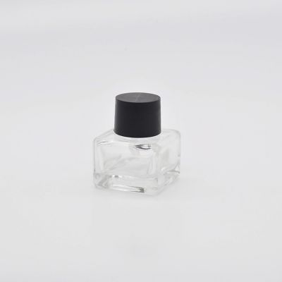 Wholesale Fancy design bulk 5ml customized color glass square perfume bottle