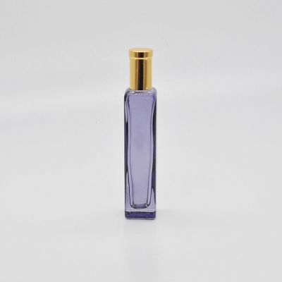 Simple design empty Rectangle glass perfume diffuser bottle 