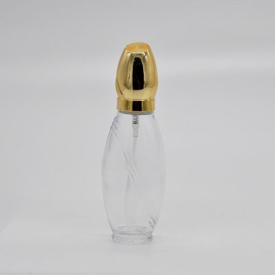 Unique design custom made glass bottles spray perfume bottle 