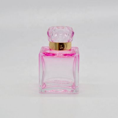 Customized Gradient Pump Light High Quality Premium Design Factory Directly Glass Perfume Bottle 